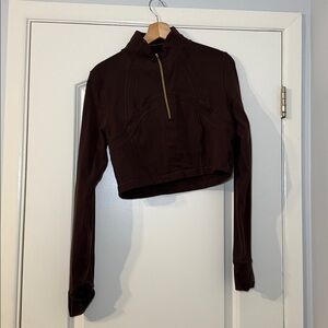 LULULEMON Define Cropped Half Zip Luon